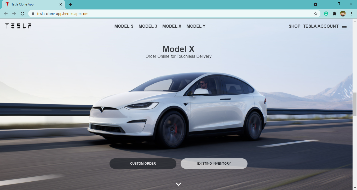 Tesla Clone Home Page